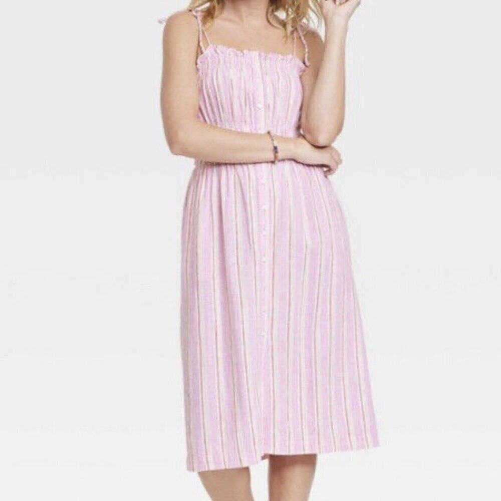 Universal Thread Midi Linen Dress Sz S